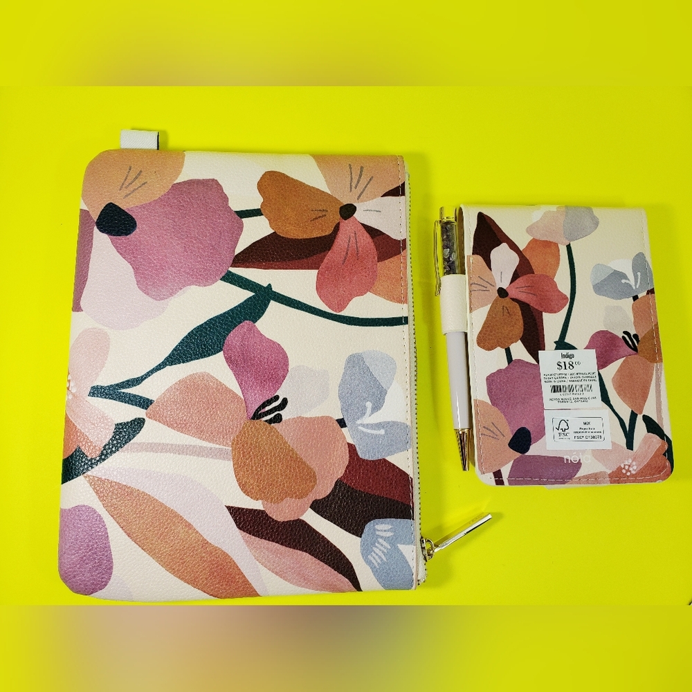 Leatherette Zippered Carry Case, Notebook and Pen Set - By Nota